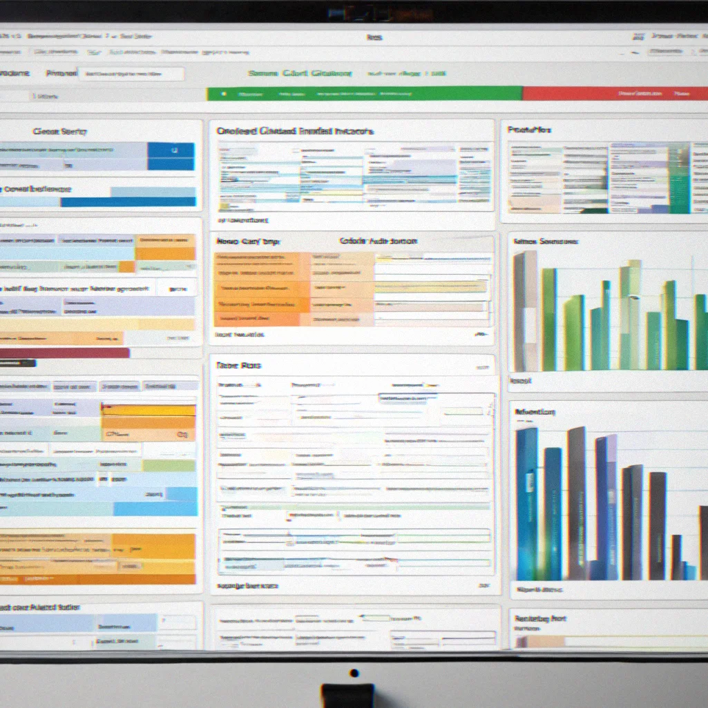 Dashboard showing consolidated client files organized by entity with color-coded compliance status indicators and filing dates