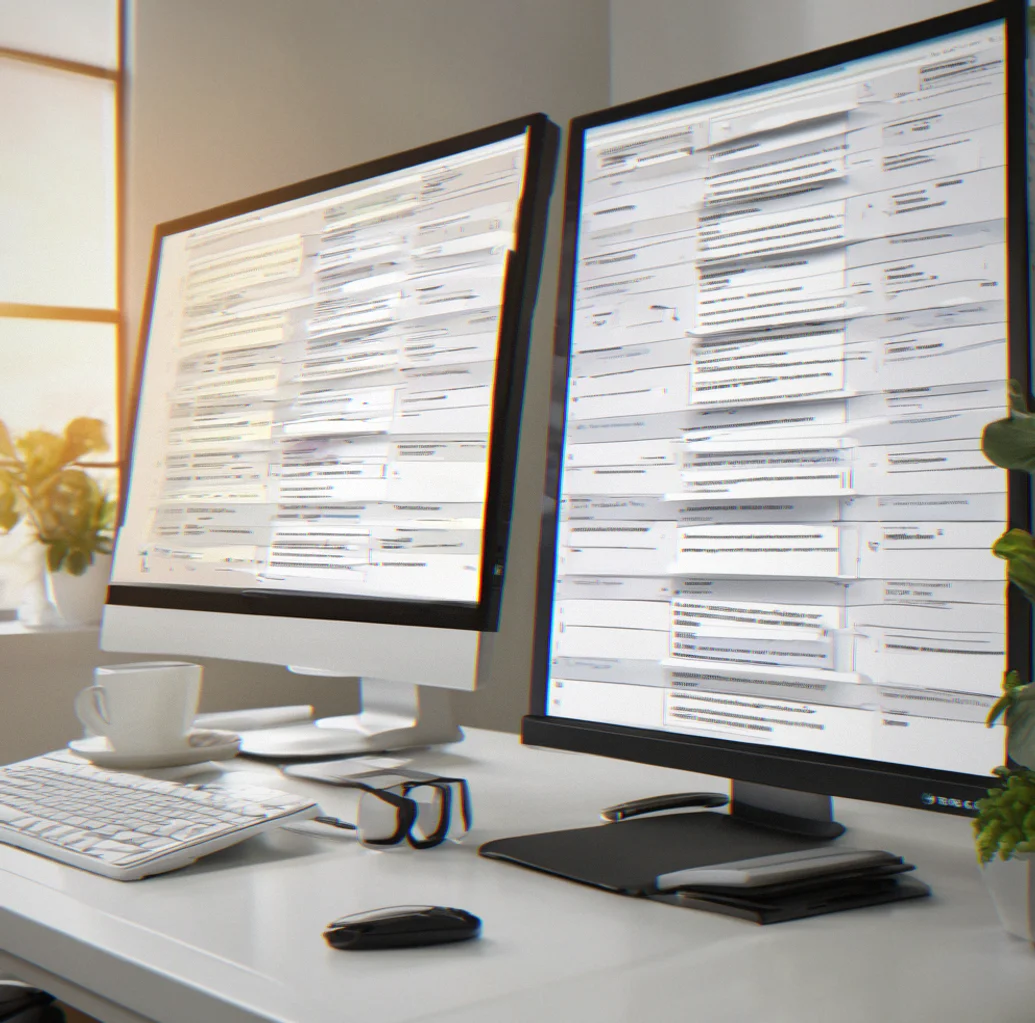 File tree structure showing standardized folder hierarchy replicated across multiple client entities
